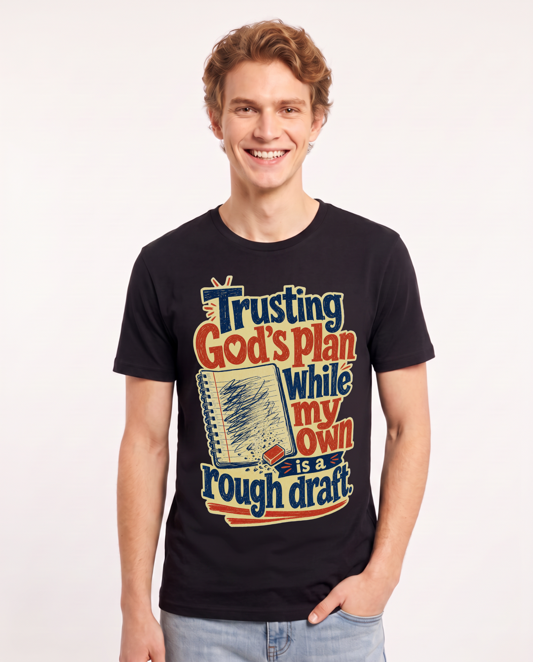 Christian Faith Black T-Shirt for Men – Everyday Expression Graphic Tee product image 1