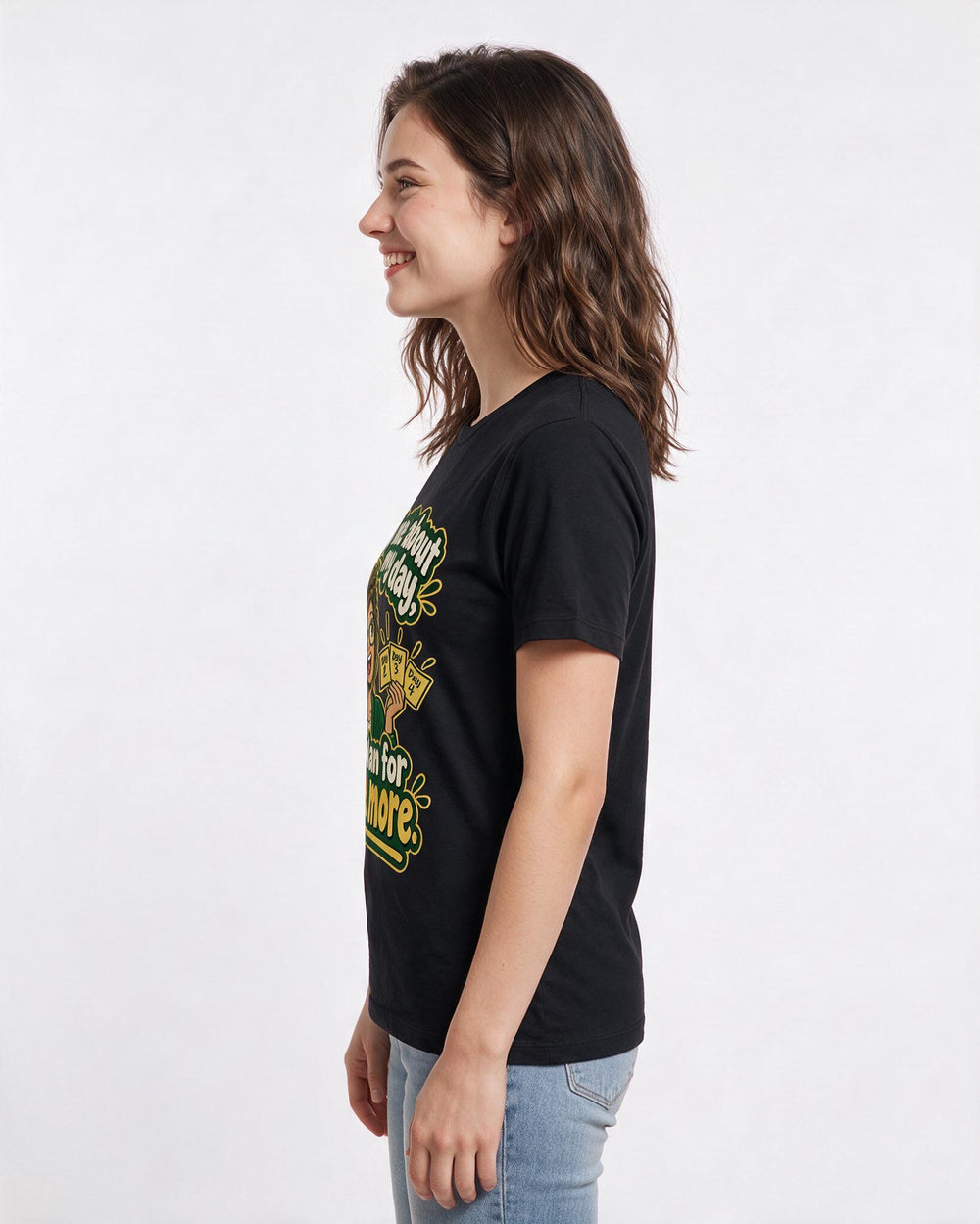 Teacher Black T-Shirt for Women – Everyday Expression Graphic Tee product image 2