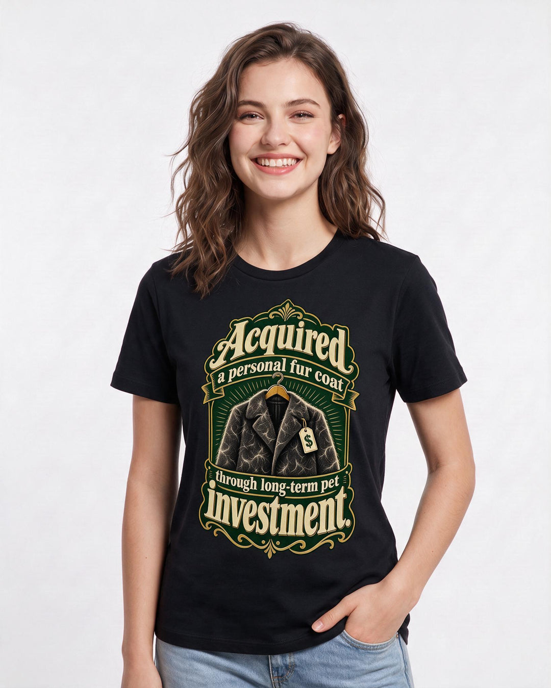 Pet Lover Black T-Shirt for Women – Everyday Expression Graphic Tee product image 1