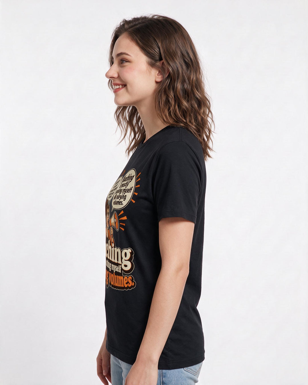 Teacher Black T-Shirt for Women – Everyday Expression Graphic Tee product image 2