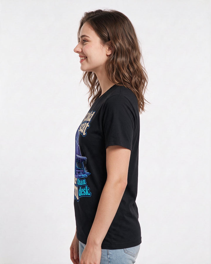 Hunting Black T-Shirt for Women – Everyday Expression Graphic Tee product image 2