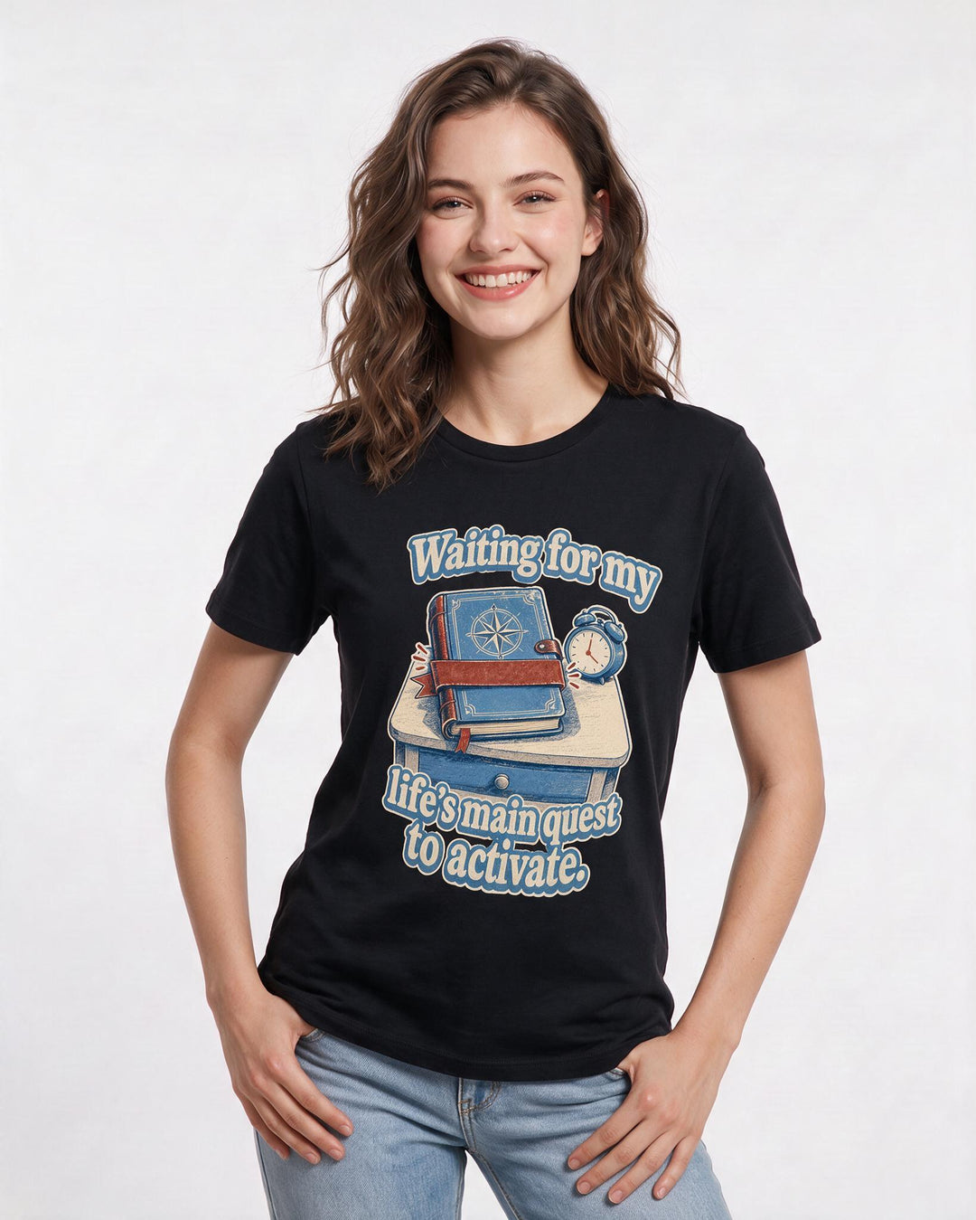 Gaming Black T-Shirt for Women – Game Night Graphic Tee product image 3
