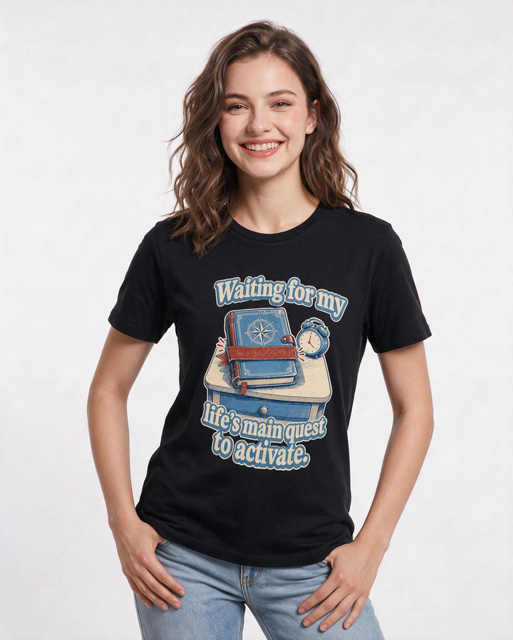 Gaming Black T-Shirt for Women – Game Night Graphic Tee product image 3