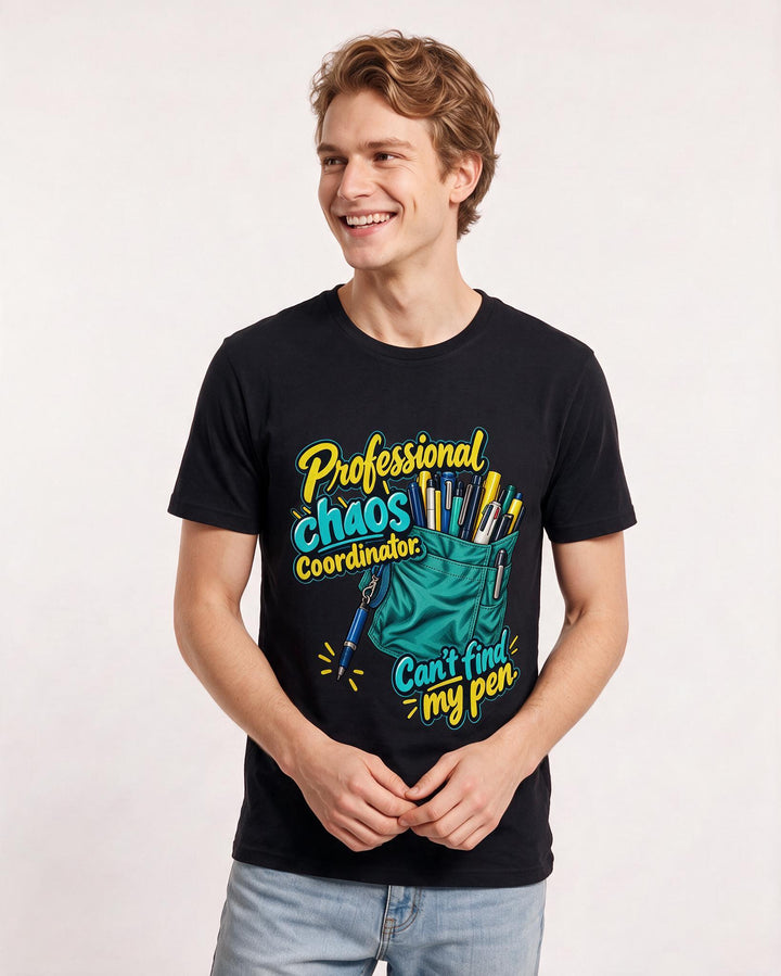 Nurse Black T-Shirt for Men – Nursing Life Graphic Tee product image 1