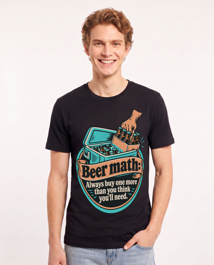 Beer Black T-Shirt for Men – Everyday Expression Graphic Tee product image 3