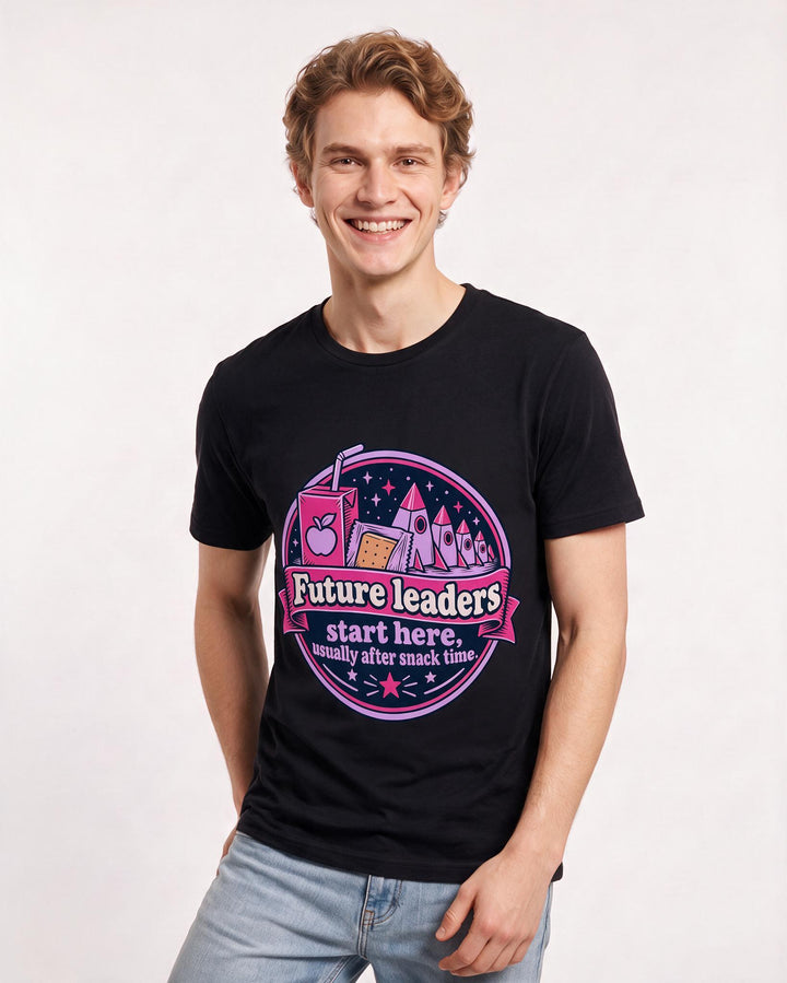 Teacher Black T-Shirt for Men – Everyday Expression Graphic Tee product image 1