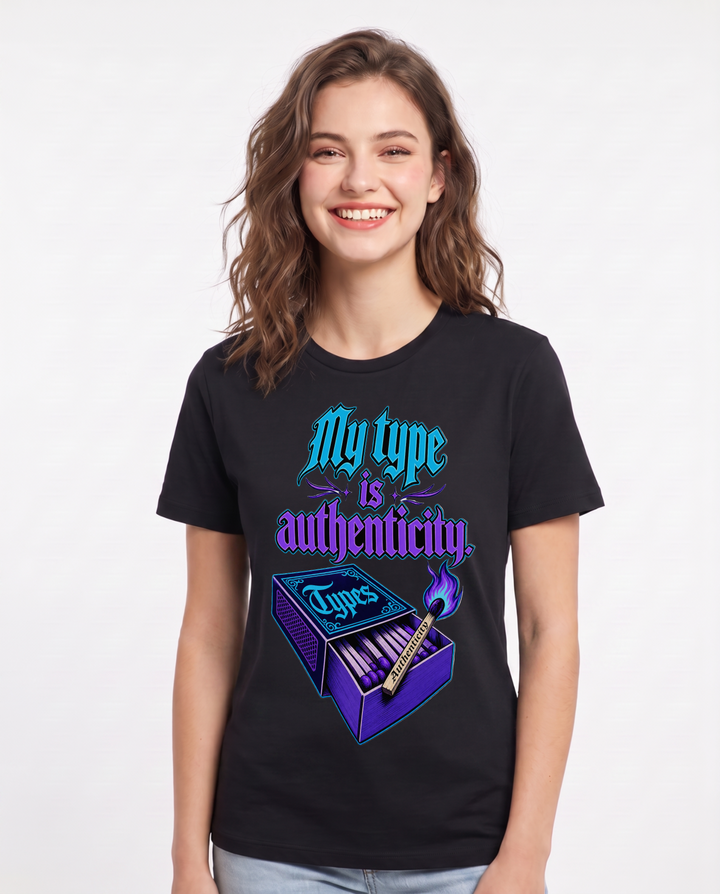 Pride Black T-Shirt for Women – Everyday Expression Graphic Tee product image 3