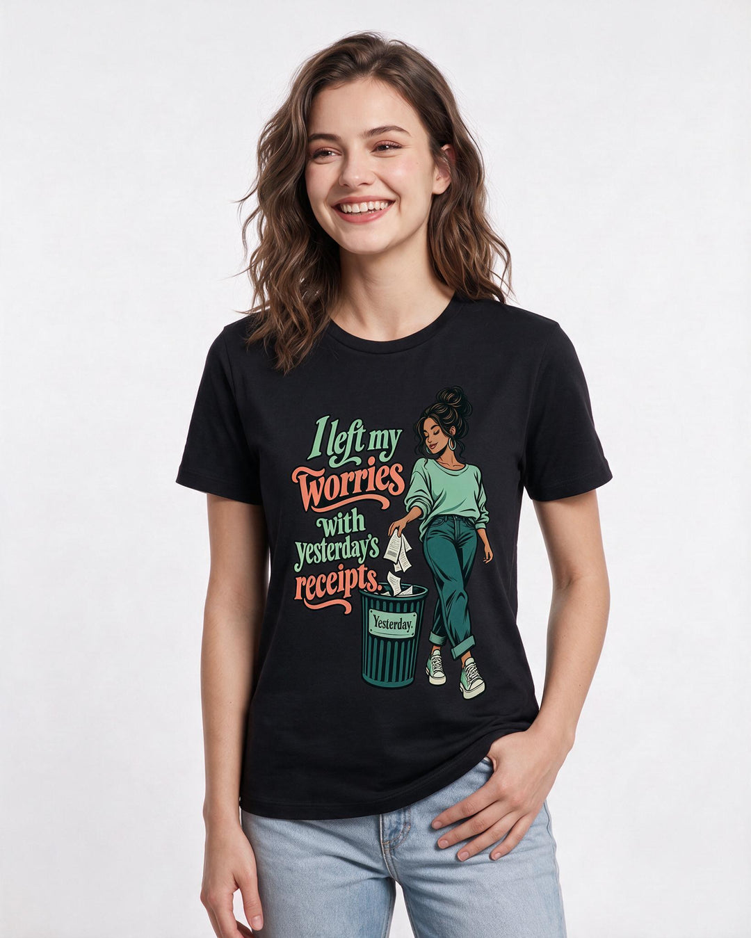 Christian Faith Black T-Shirt for Women – Everyday Expression Graphic Tee product image 1