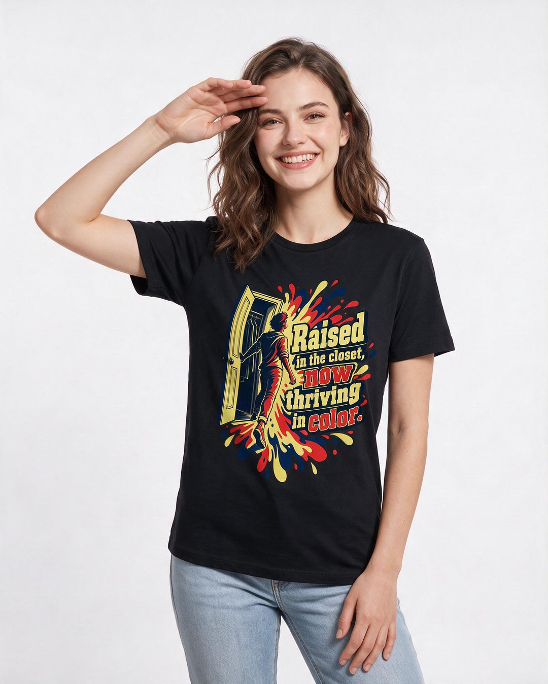 Pride Black T-Shirt for Women – Everyday Expression Graphic Tee product image 1