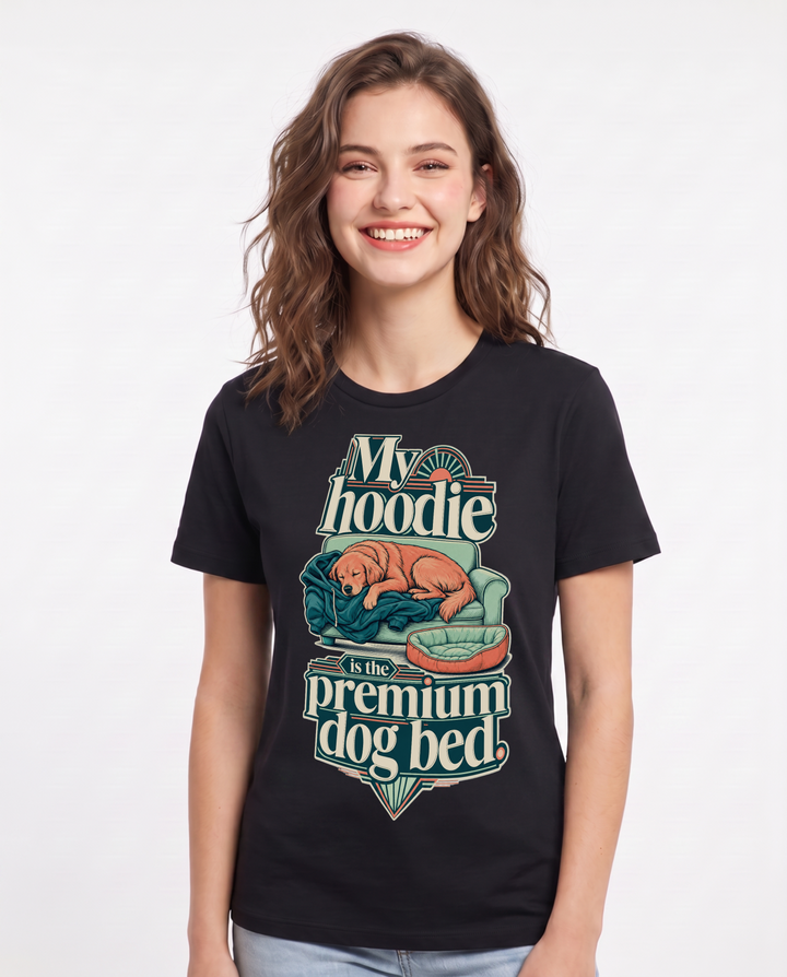 Cat Lover Black T-Shirt for Women – Everyday Expression Graphic Tee product image 3