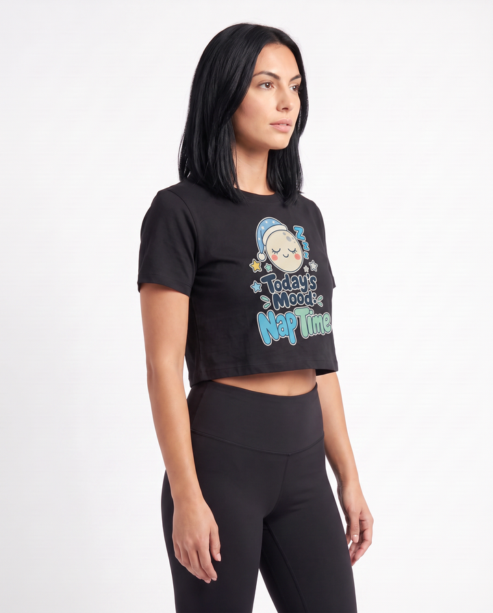 Today's Mood: Nap Time Crop Top mockup 2