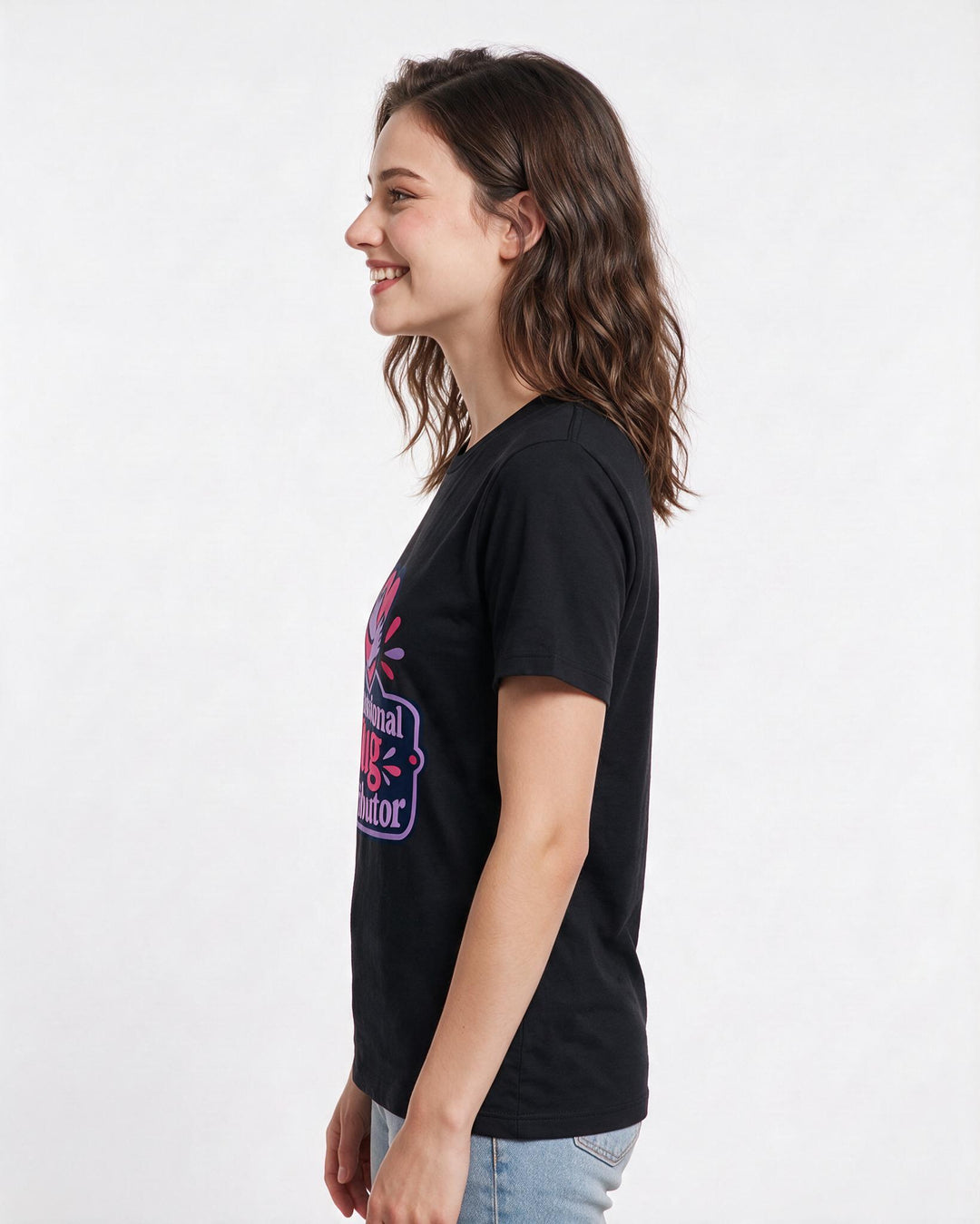 Grandparent Black T-Shirt for Women – Everyday Expression Graphic Tee product image 2