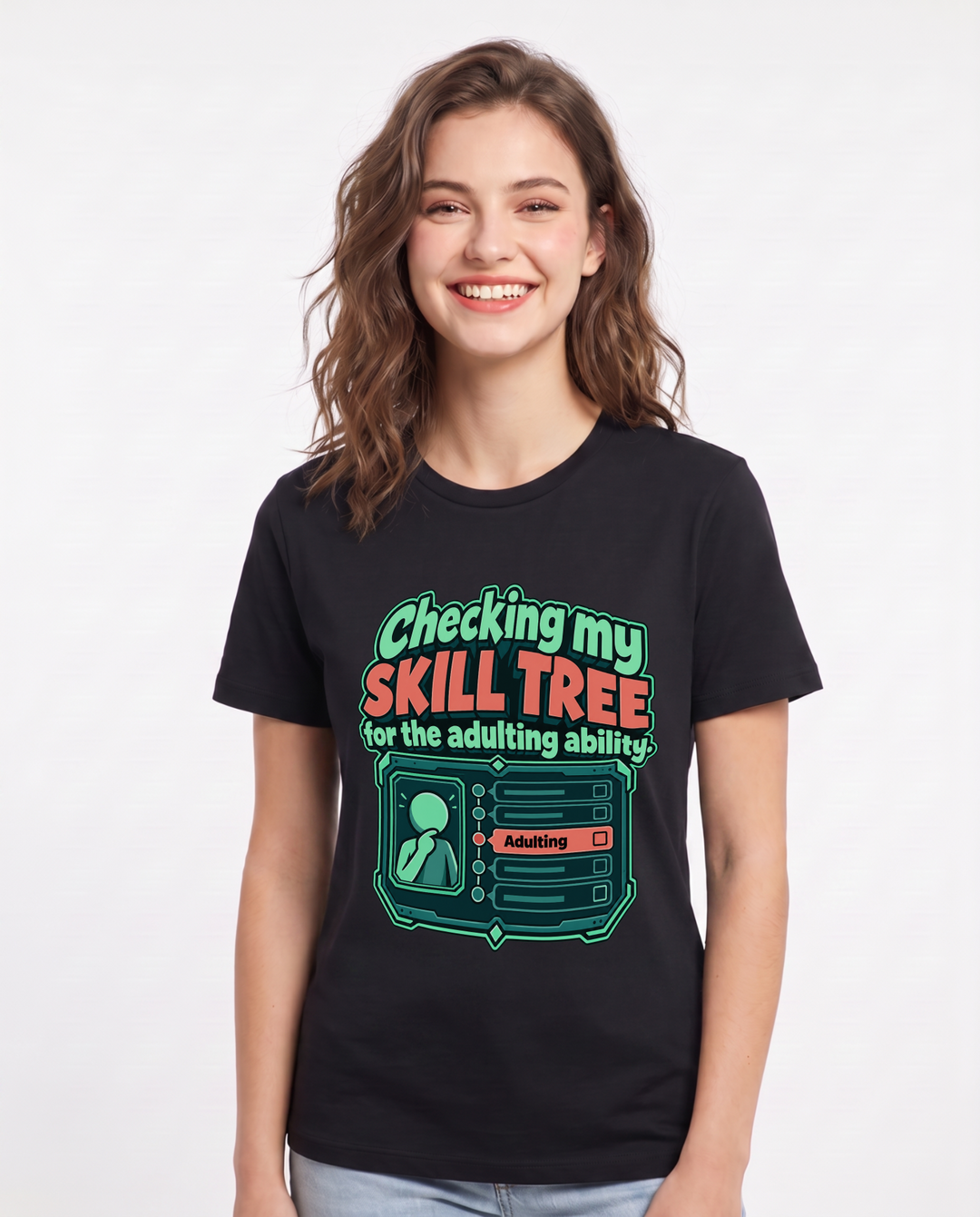 Gaming Black T-Shirt for Women – Game Night Graphic Tee product image 3