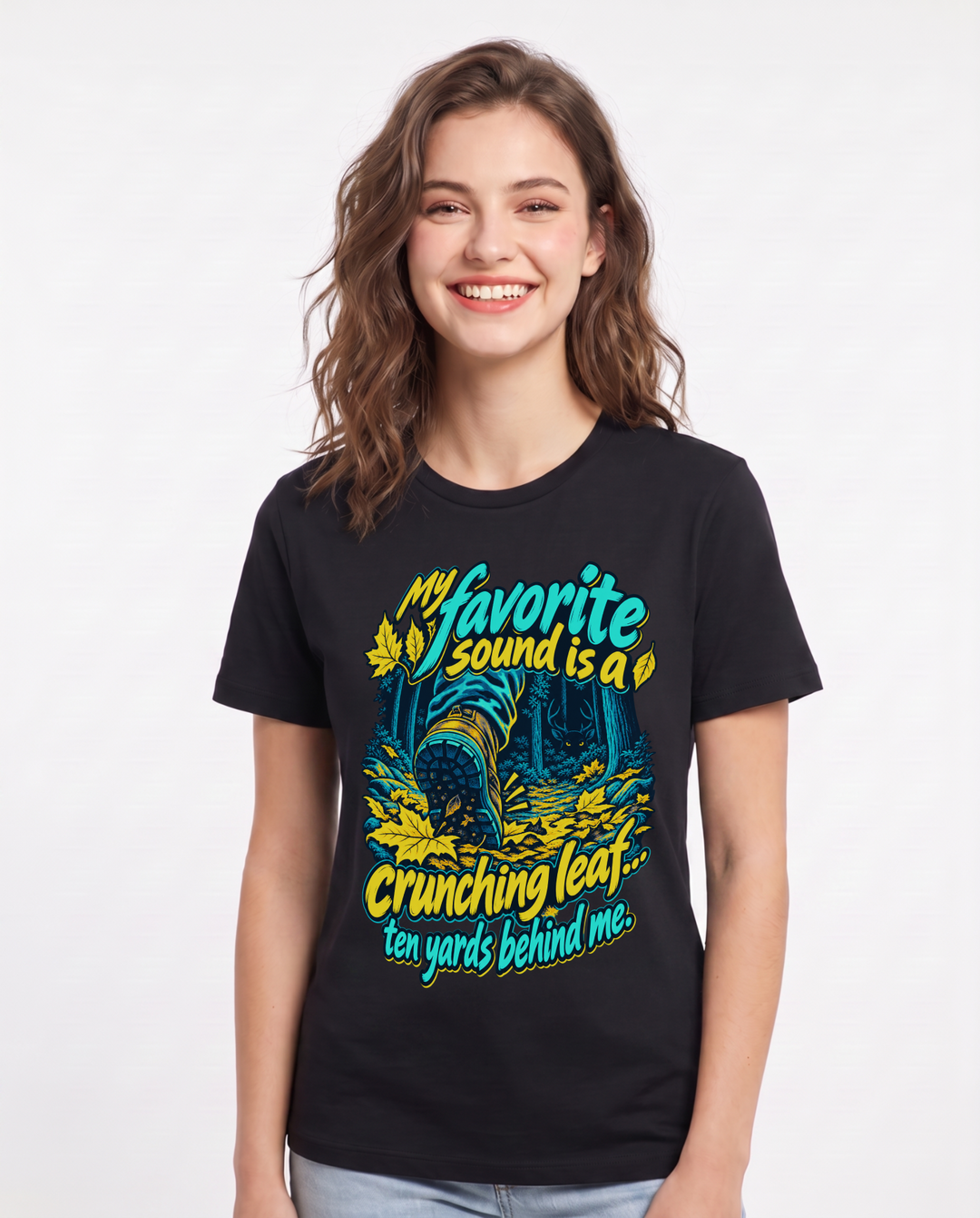 Hunting Black T-Shirt for Women – Everyday Expression Graphic Tee product image 3