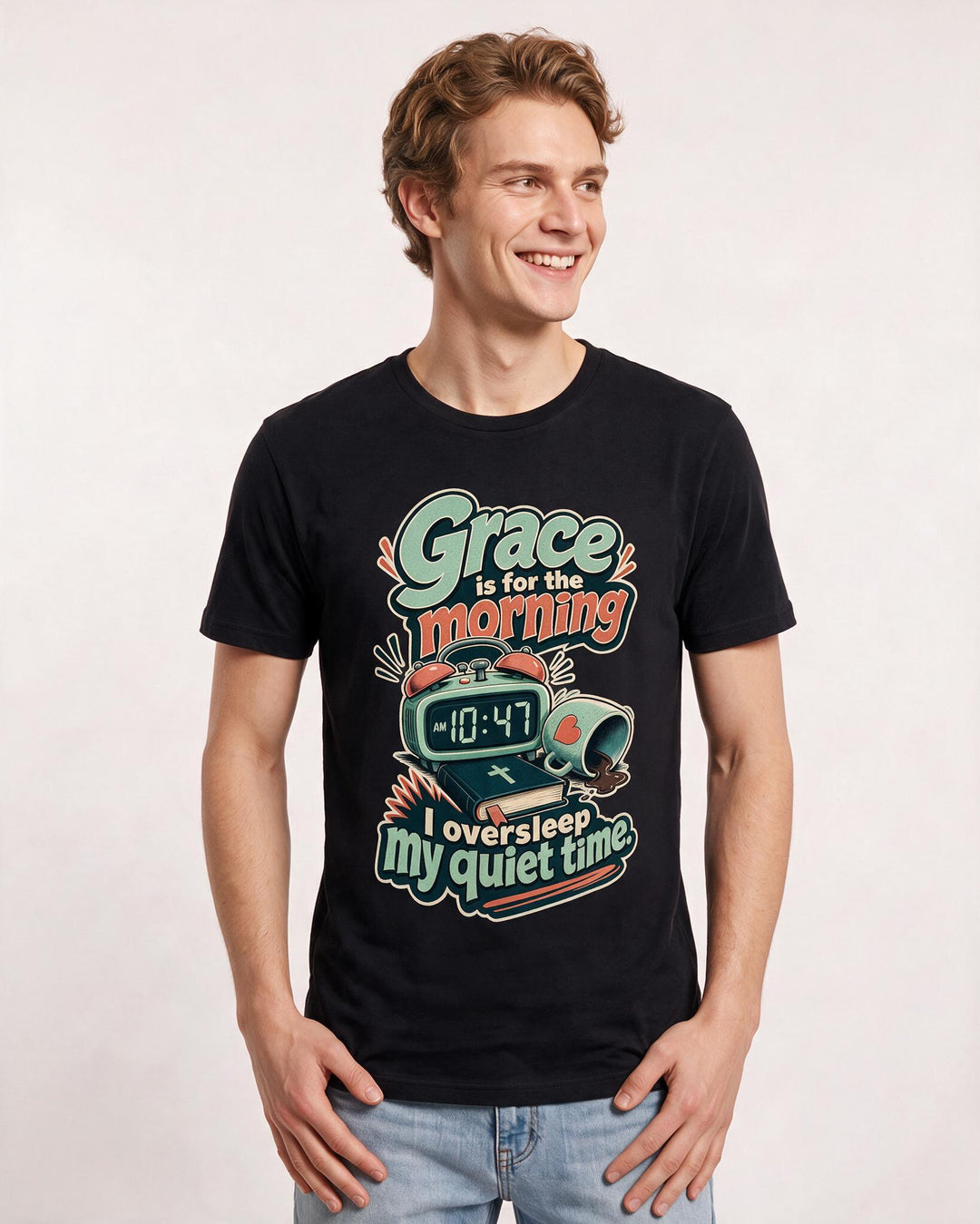 Christian Faith Black T-Shirt for Men – Everyday Expression Graphic Tee product image 1