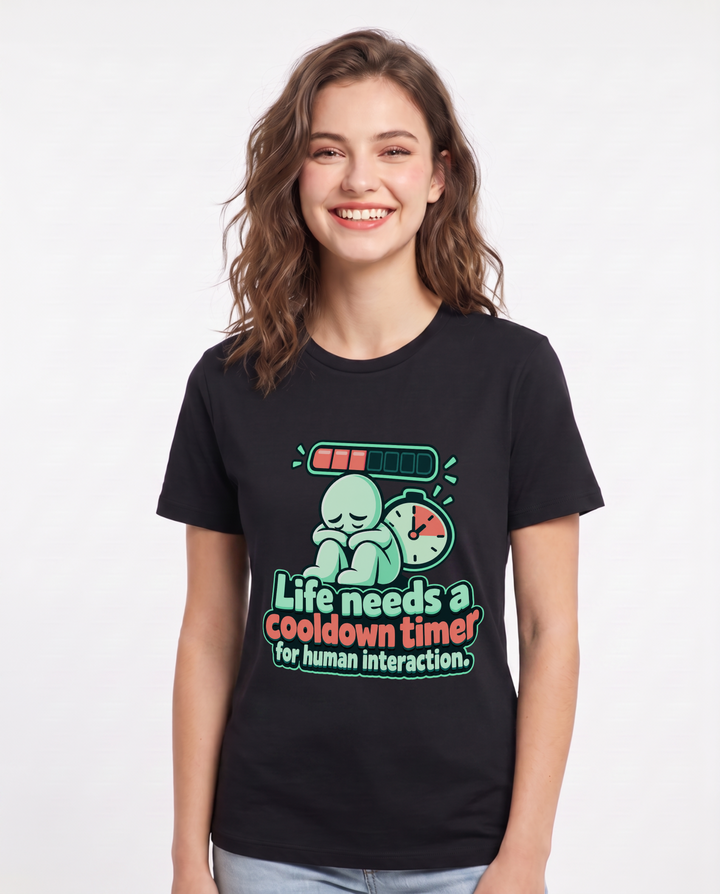 Gaming Black T-Shirt for Women – Game Night Graphic Tee product image 3