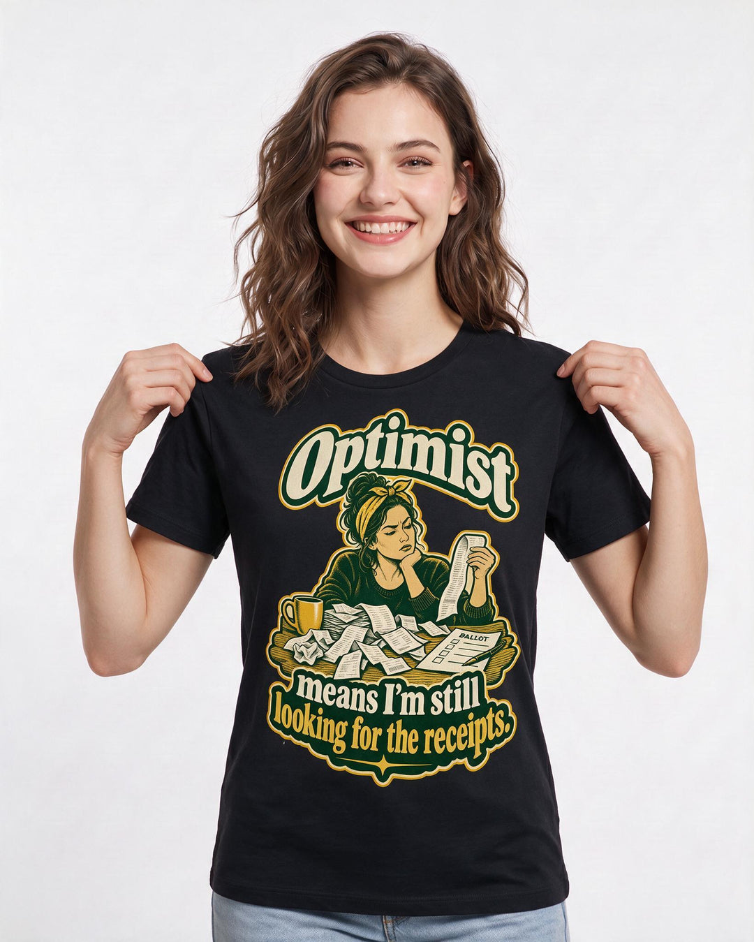 Political Statement Black T-Shirt for Women – Everyday Expression Graphic Tee product image 1