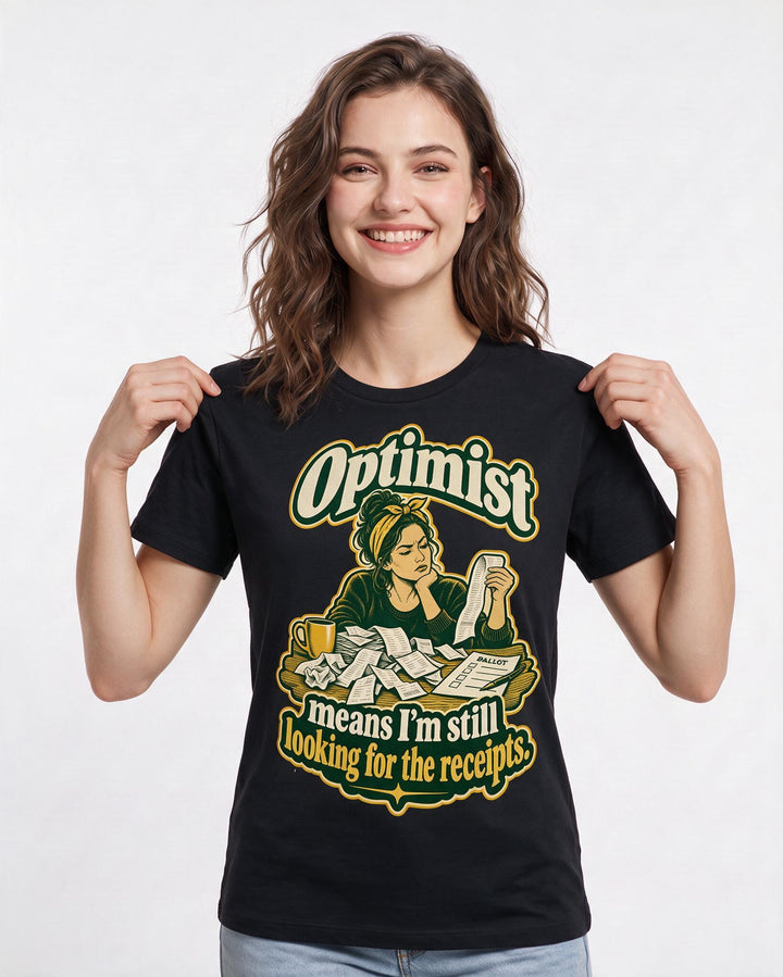 Political Statement Black T-Shirt for Women – Everyday Expression Graphic Tee product image 1
