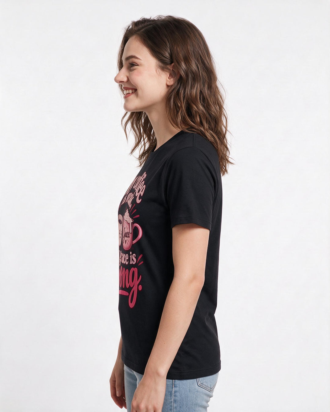 Christian Faith Black T-Shirt for Women – Everyday Expression Graphic Tee product image 2