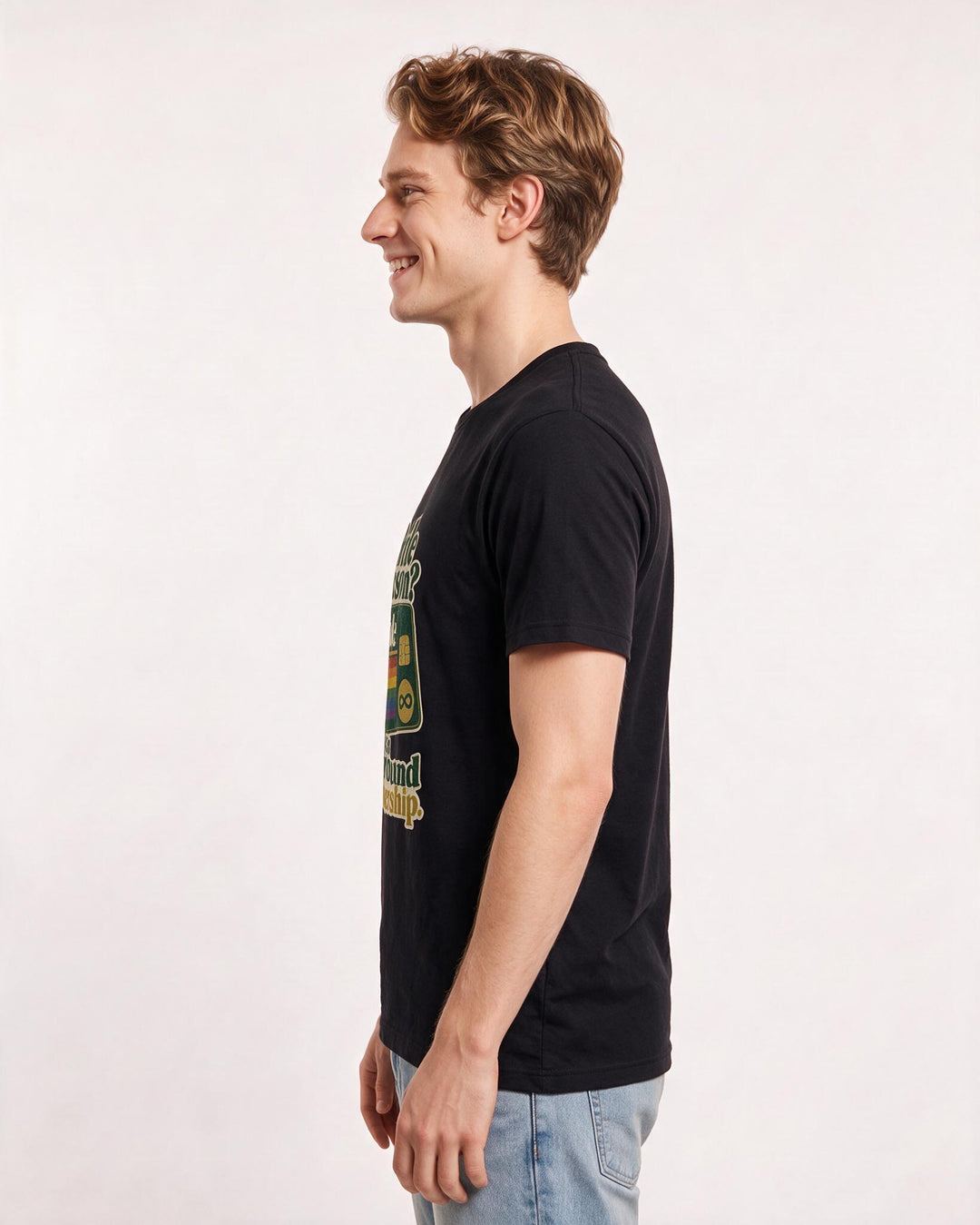 Pride Black T-Shirt for Men – Everyday Expression Graphic Tee product image 2