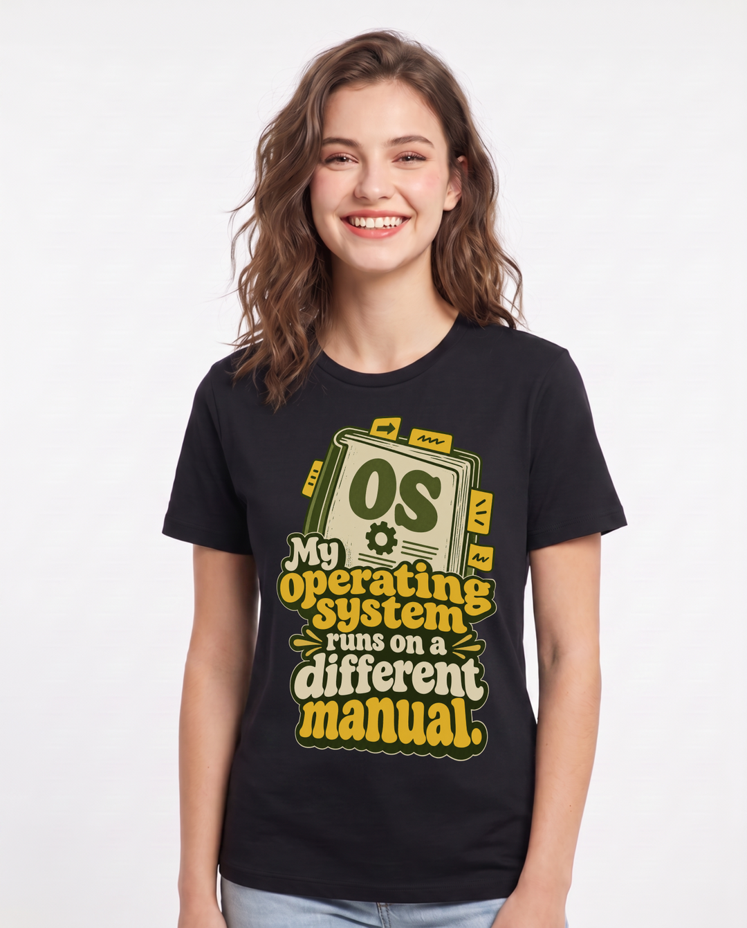 Neurodiversity Black T-Shirt for Women – Everyday Expression Graphic Tee product image 3
