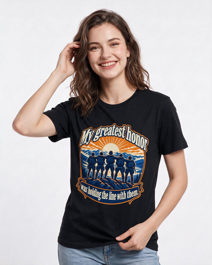 Veteran Black T-Shirt for Women – Everyday Expression Graphic Tee product image 1