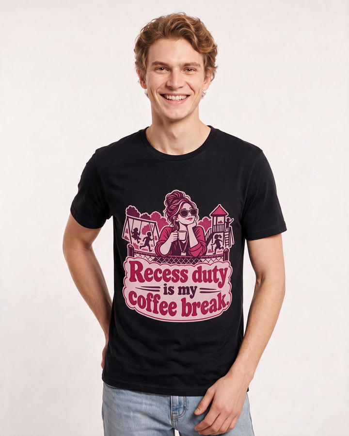 Teacher Black T-Shirt for Men – Everyday Expression Graphic Tee product image 1