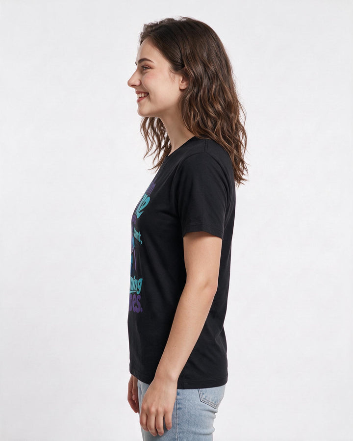 Nurse Black T-Shirt for Women – Nursing Life Graphic Tee product image 2