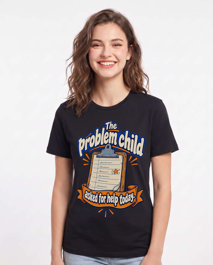 Teacher Black T-Shirt for Women – Everyday Expression Graphic Tee product image 3
