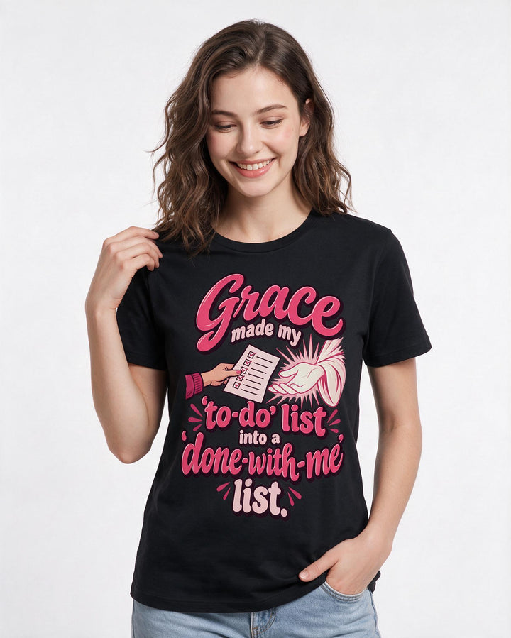 Christian Faith Black T-Shirt for Women – Everyday Expression Graphic Tee product image 1