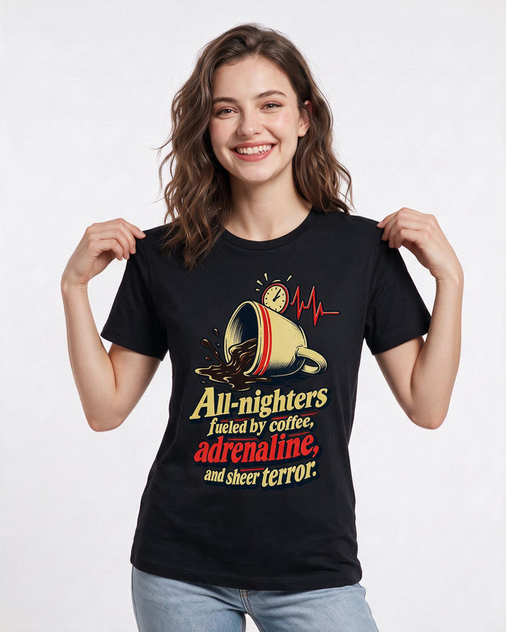 Graduation Black T-Shirt for Women – Everyday Expression Graphic Tee product image 1