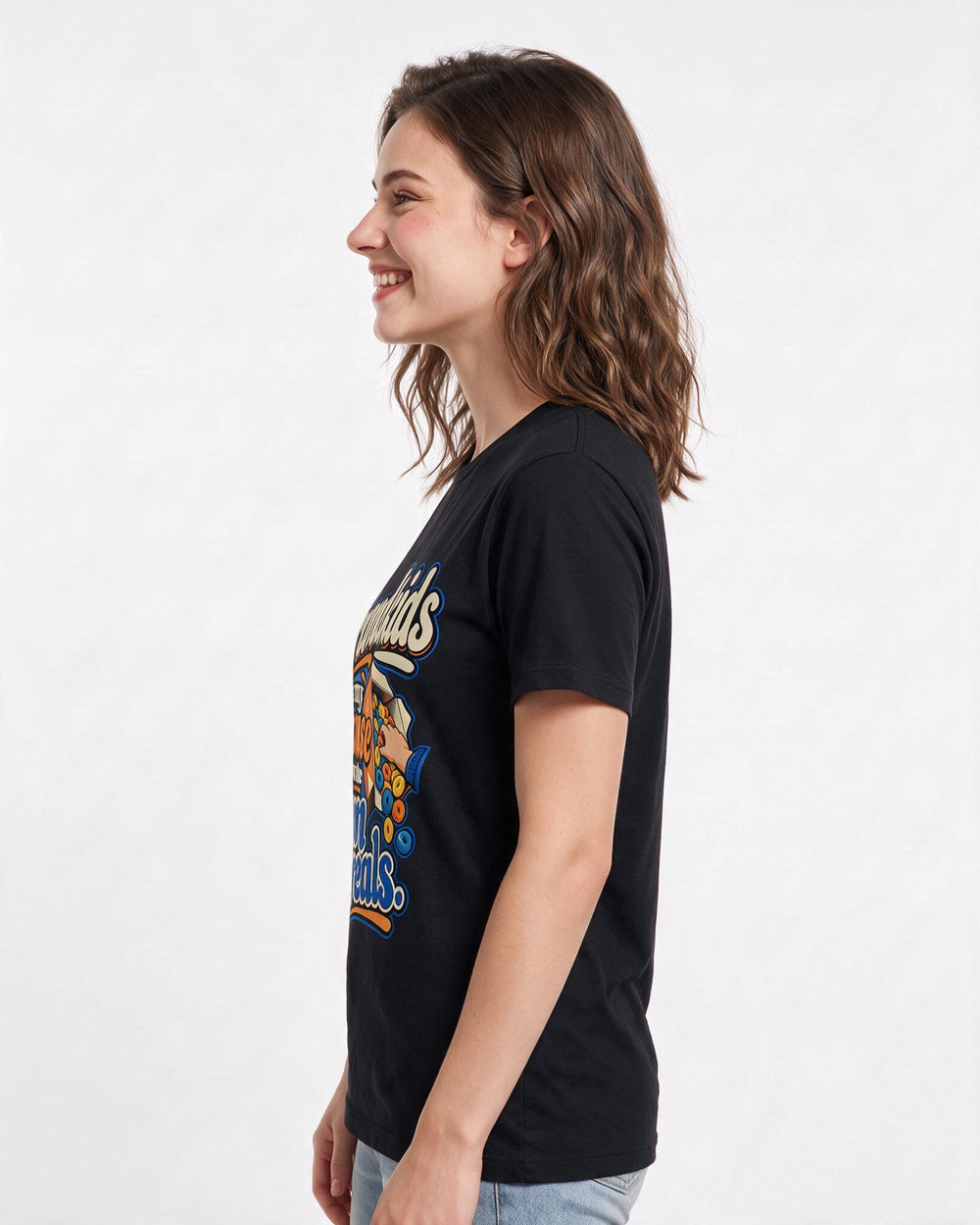 Grandparent Black T-Shirt for Women – Everyday Expression Graphic Tee product image 2