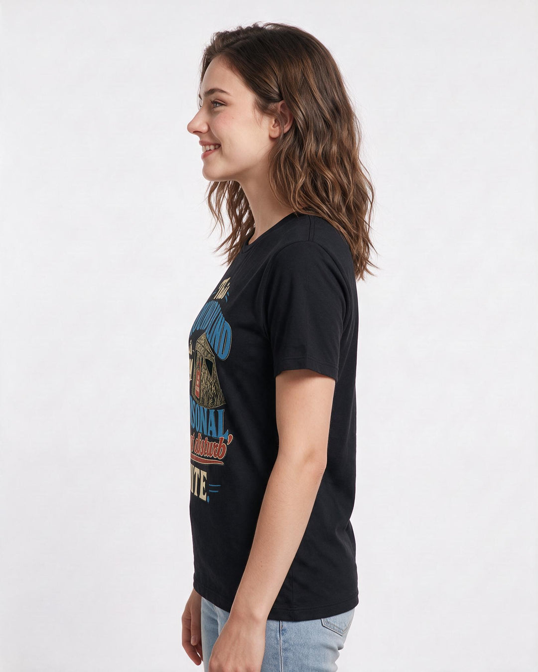 Hunting Black T-Shirt for Women – Everyday Expression Graphic Tee product image 2
