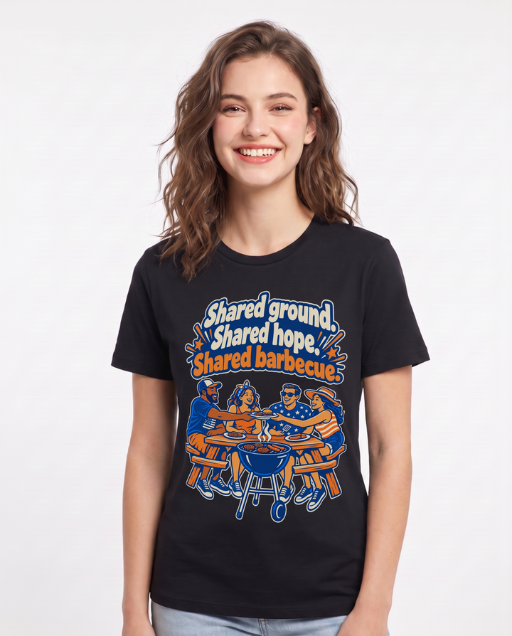 Patriotic Black T-Shirt for Women – Everyday Expression Graphic Tee product image 3