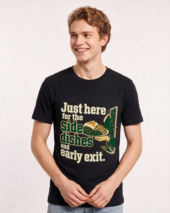 Christmas Black T-Shirt for Men – Holiday Theme Graphic Tee product image 1