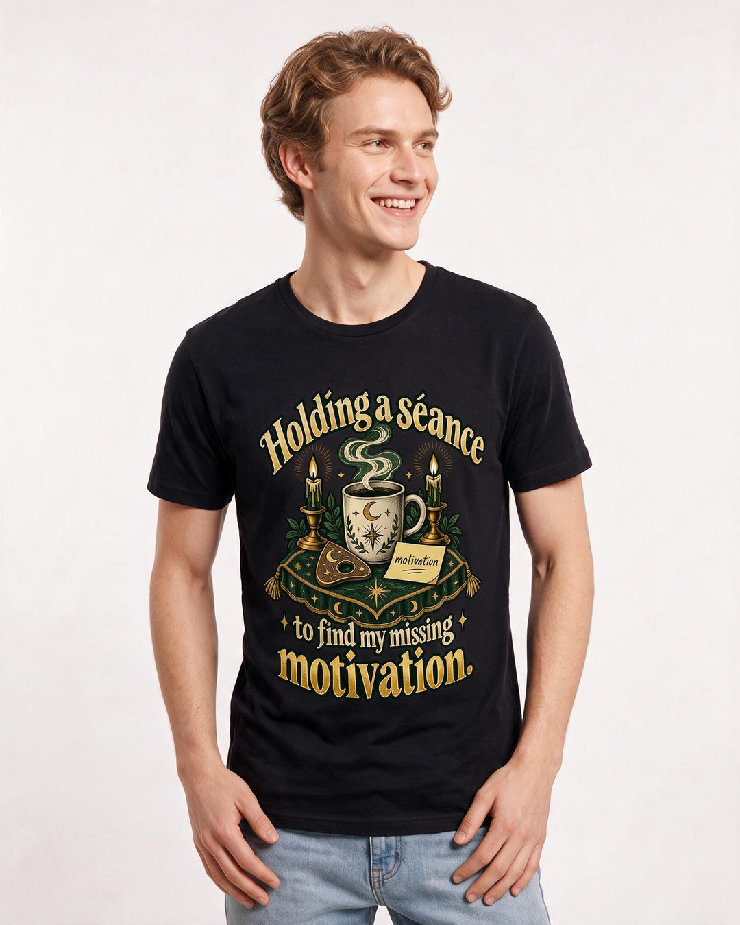 Halloween Black T-Shirt for Men – Halloween Theme Graphic Tee product image 1