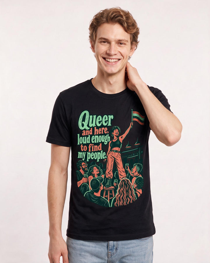 Pride Black T-Shirt for Men – Everyday Expression Graphic Tee product image 1