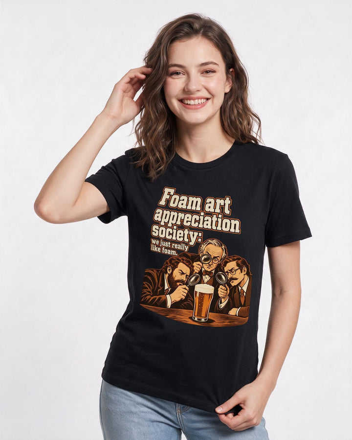 Beer Black T-Shirt for Women – Everyday Expression Graphic Tee product image 1