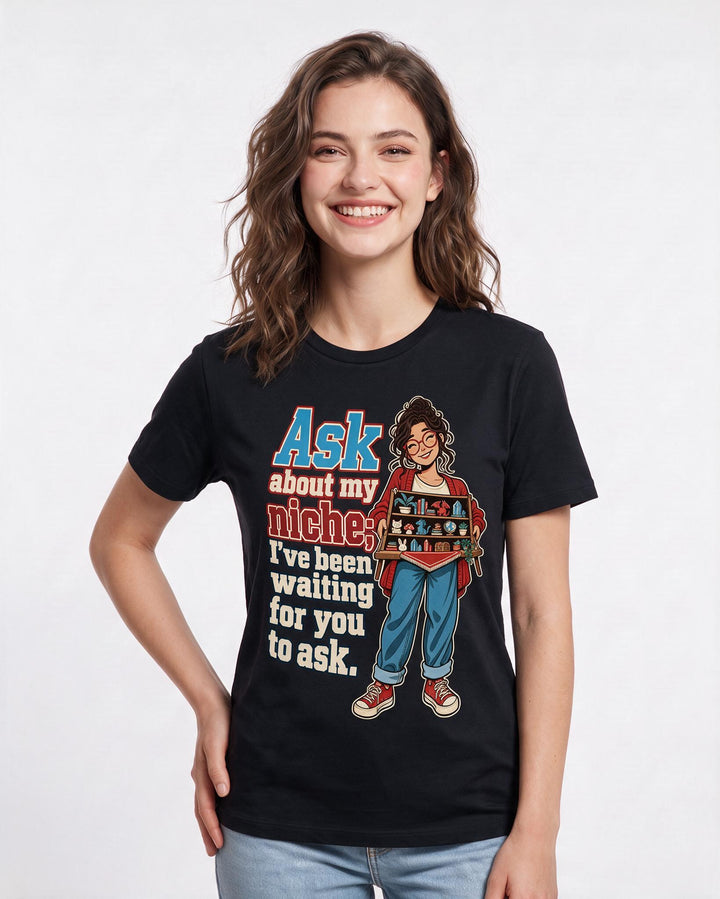 Neurodiversity Black T-Shirt for Women – Everyday Expression Graphic Tee product image 1