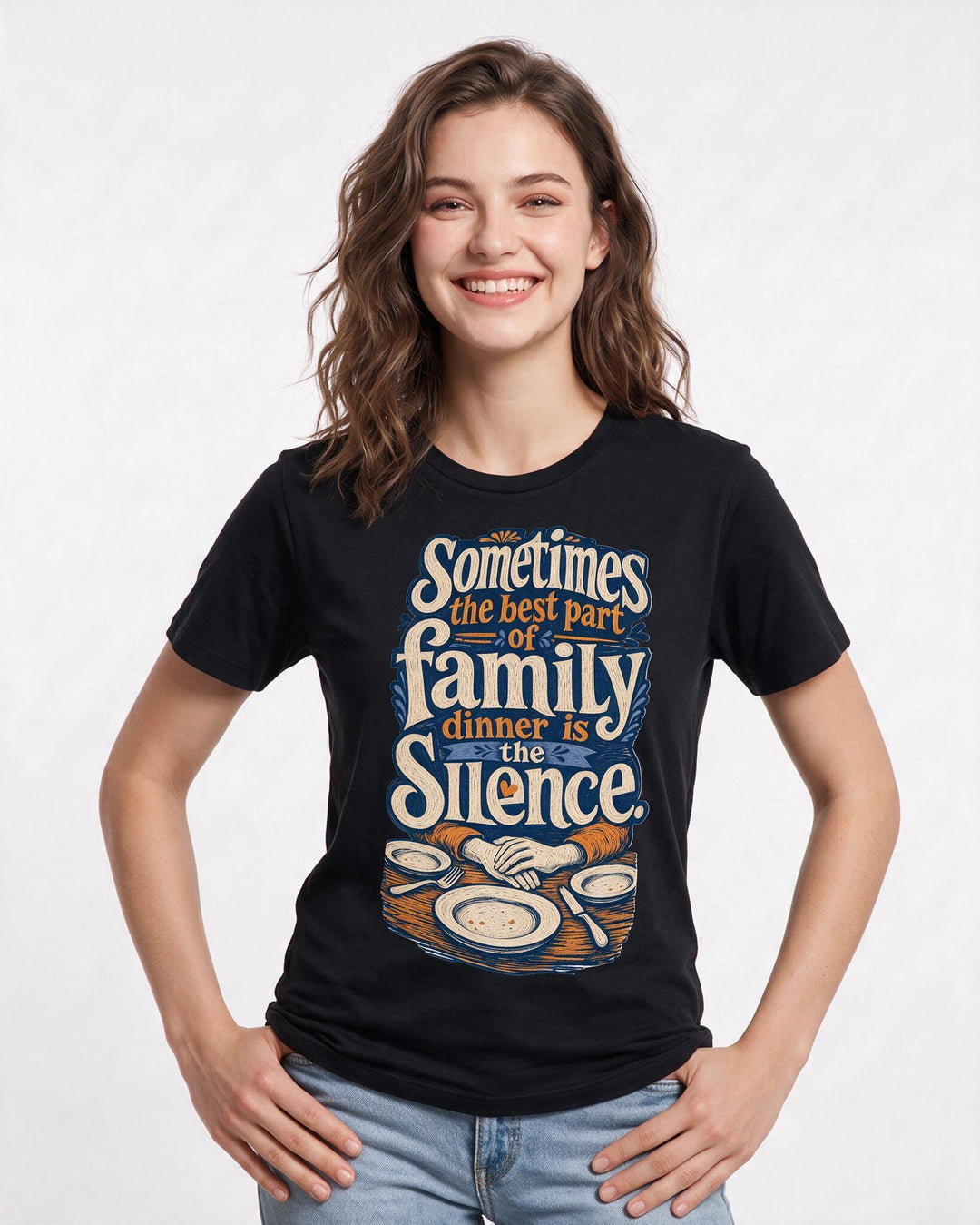 Mom Black T-Shirt for Women – Everyday Expression Graphic Tee product image 1