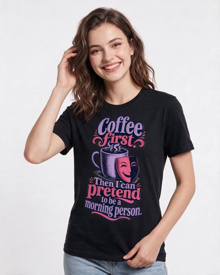 Grandparent Black T-Shirt for Women – Everyday Expression Graphic Tee product image 1