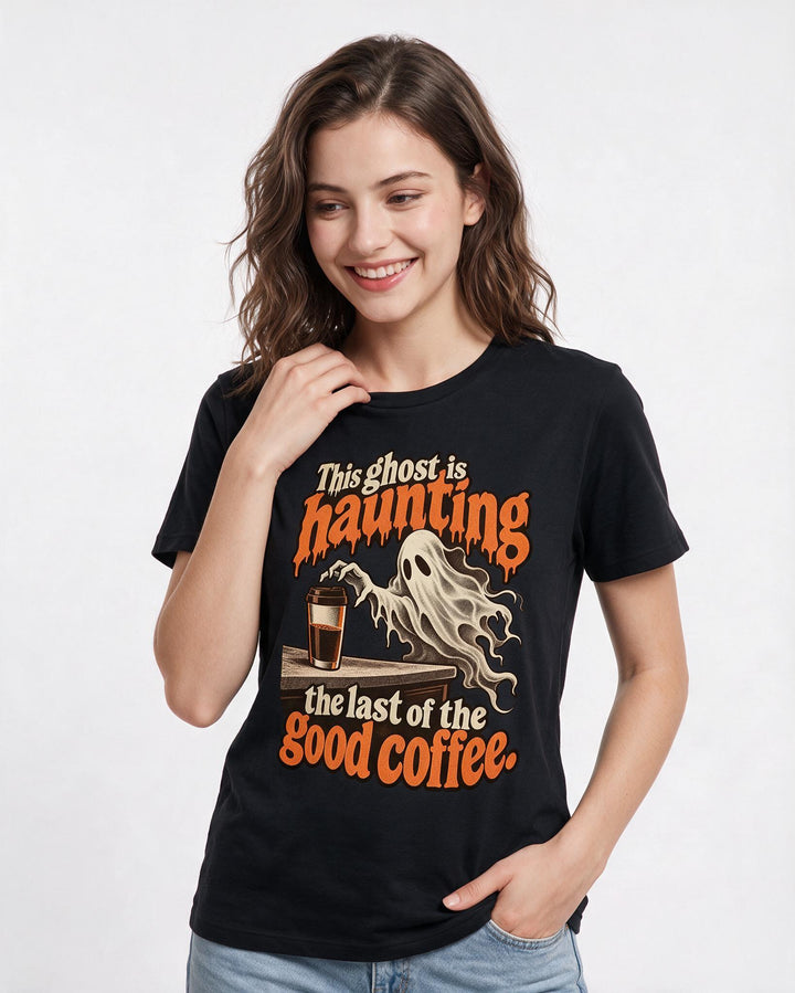 Halloween Black T-Shirt for Women – Halloween Theme Graphic Tee product image 1