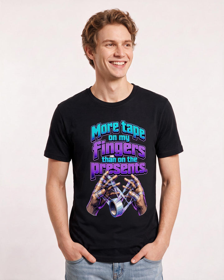 Christmas Black T-Shirt for Men – Holiday Theme Graphic Tee product image 1