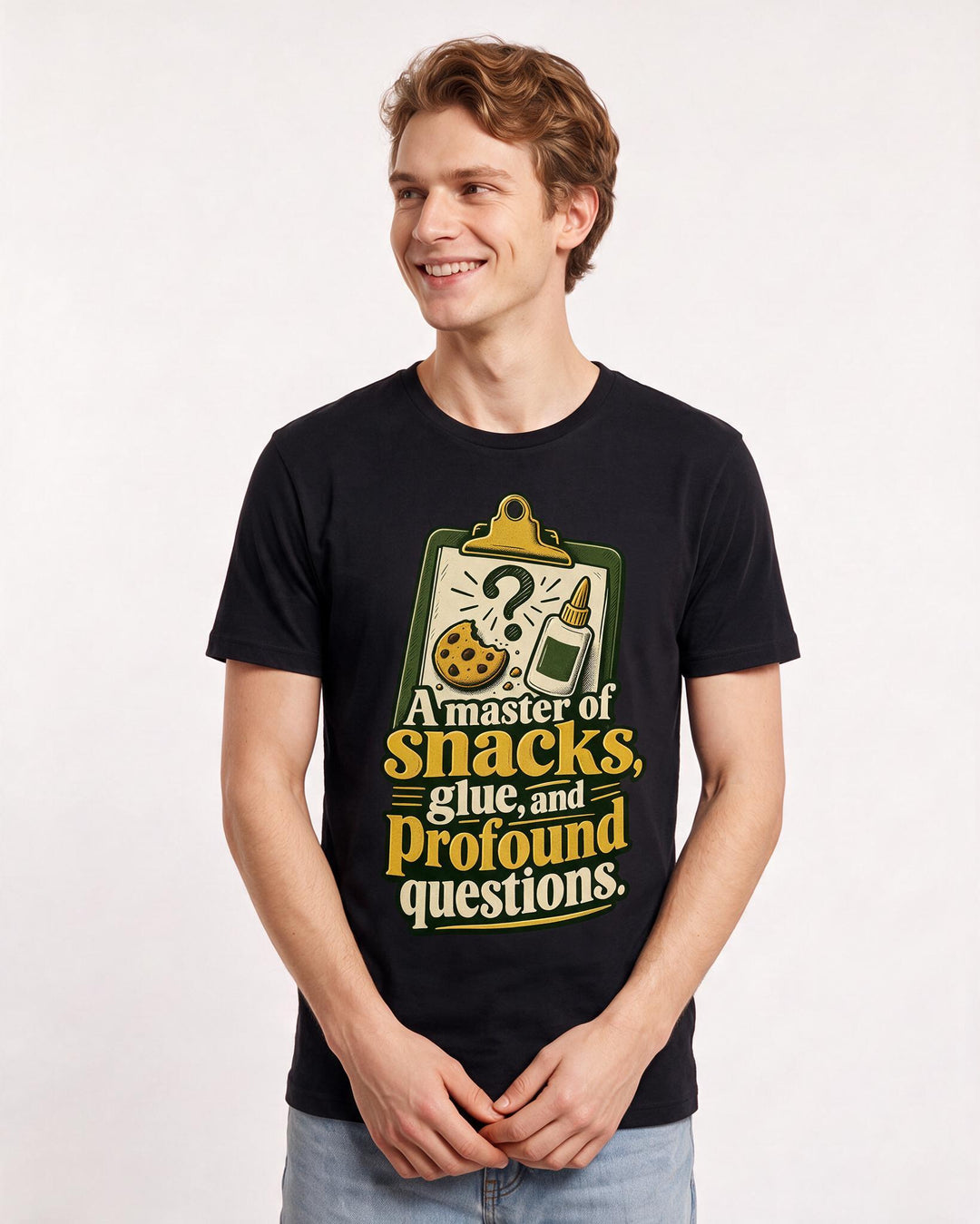 Teacher Black T-Shirt for Men – Everyday Expression Graphic Tee product image 1