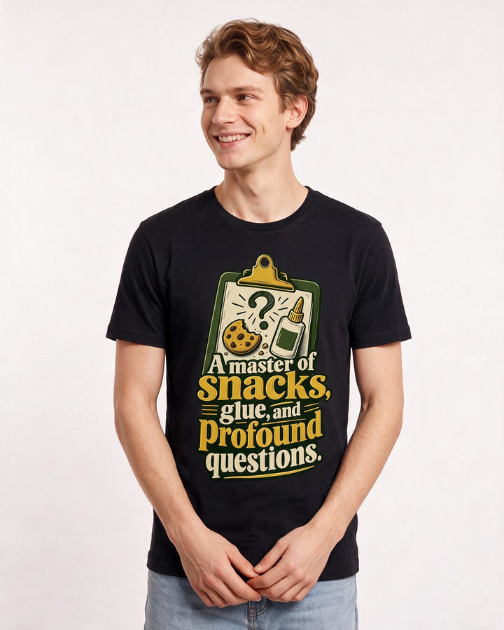 Teacher Black T-Shirt for Men – Everyday Expression Graphic Tee product image 1