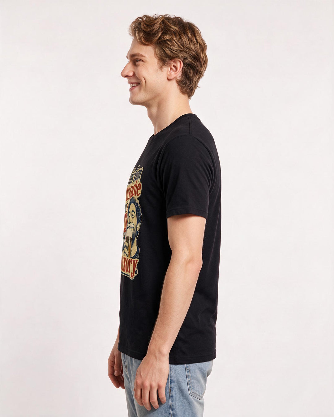 Beer Black T-Shirt for Men – Everyday Expression Graphic Tee product image 2