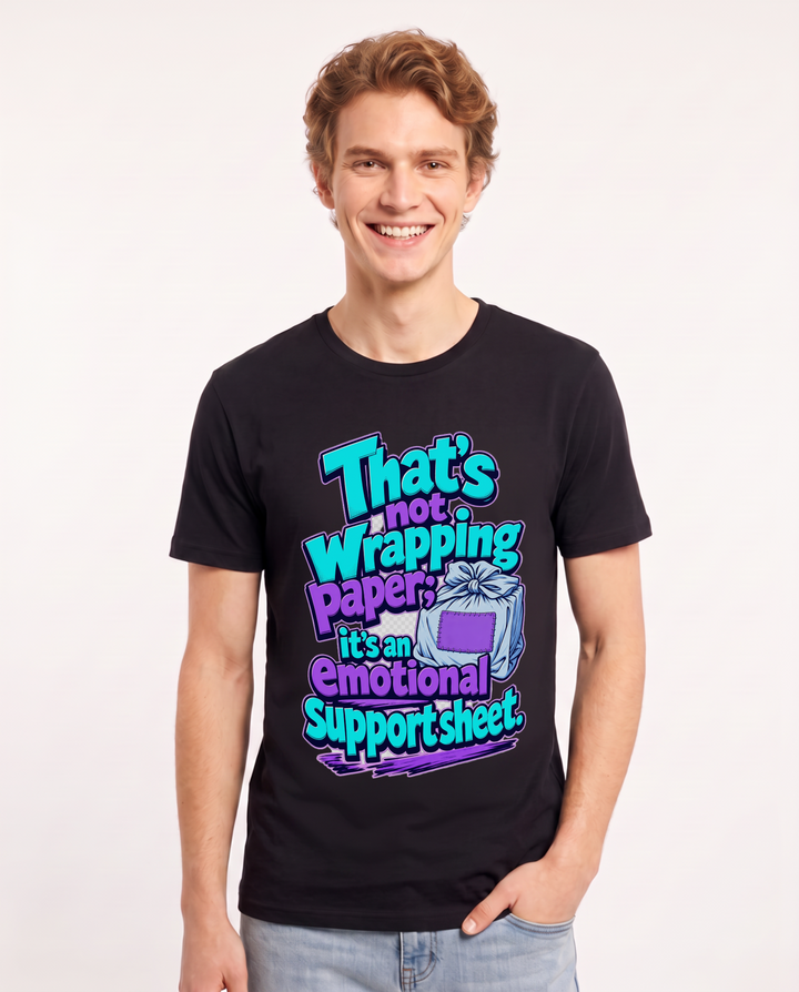 Christmas Black T-Shirt for Men – Holiday Theme Graphic Tee product image 3