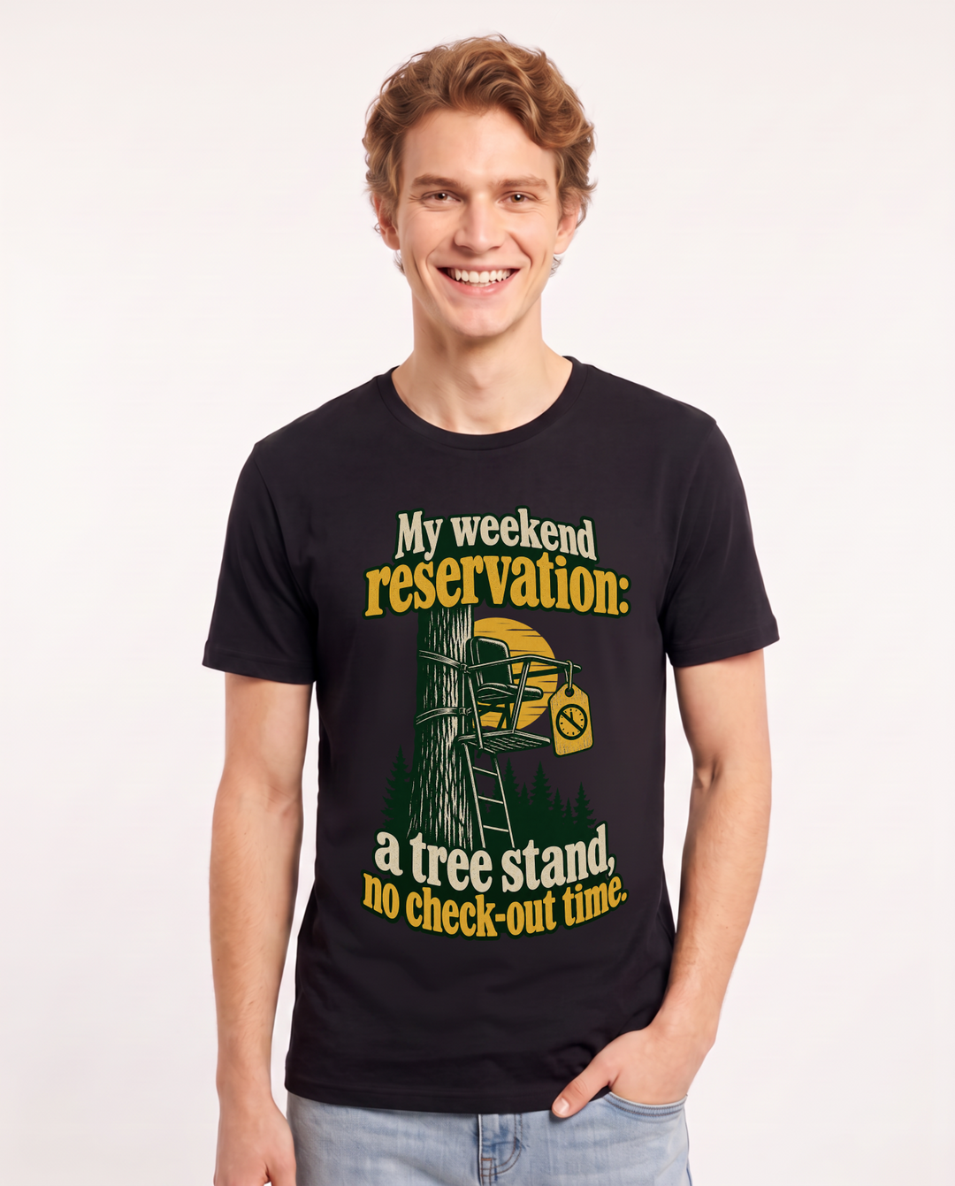 Hunting Black T-Shirt for Men – Everyday Expression Graphic Tee product image 3