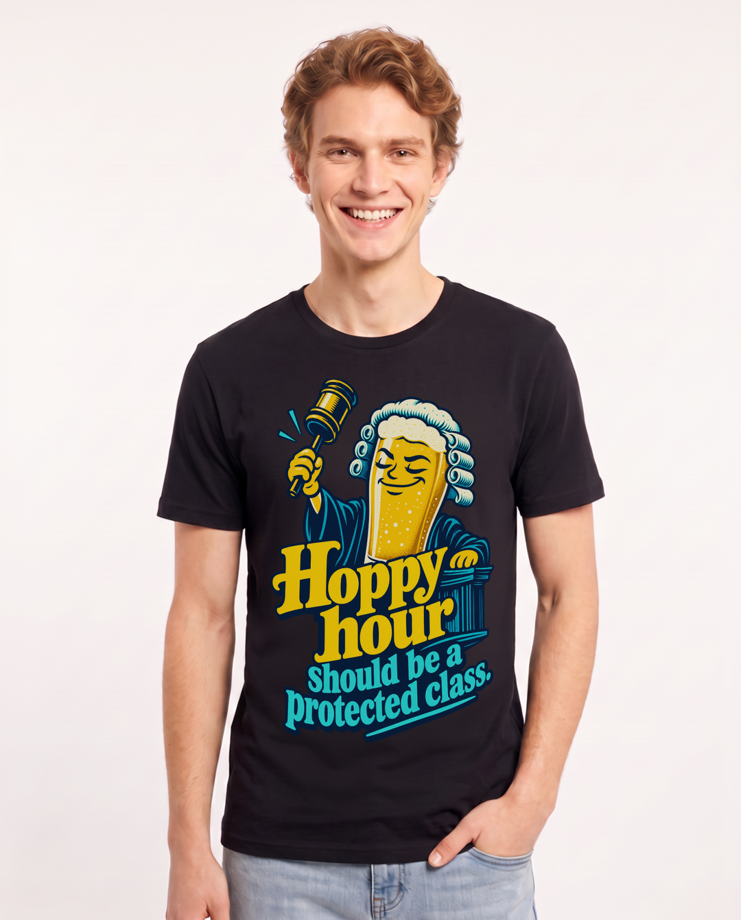 Beer Black T-Shirt for Men – Everyday Expression Graphic Tee product image 3