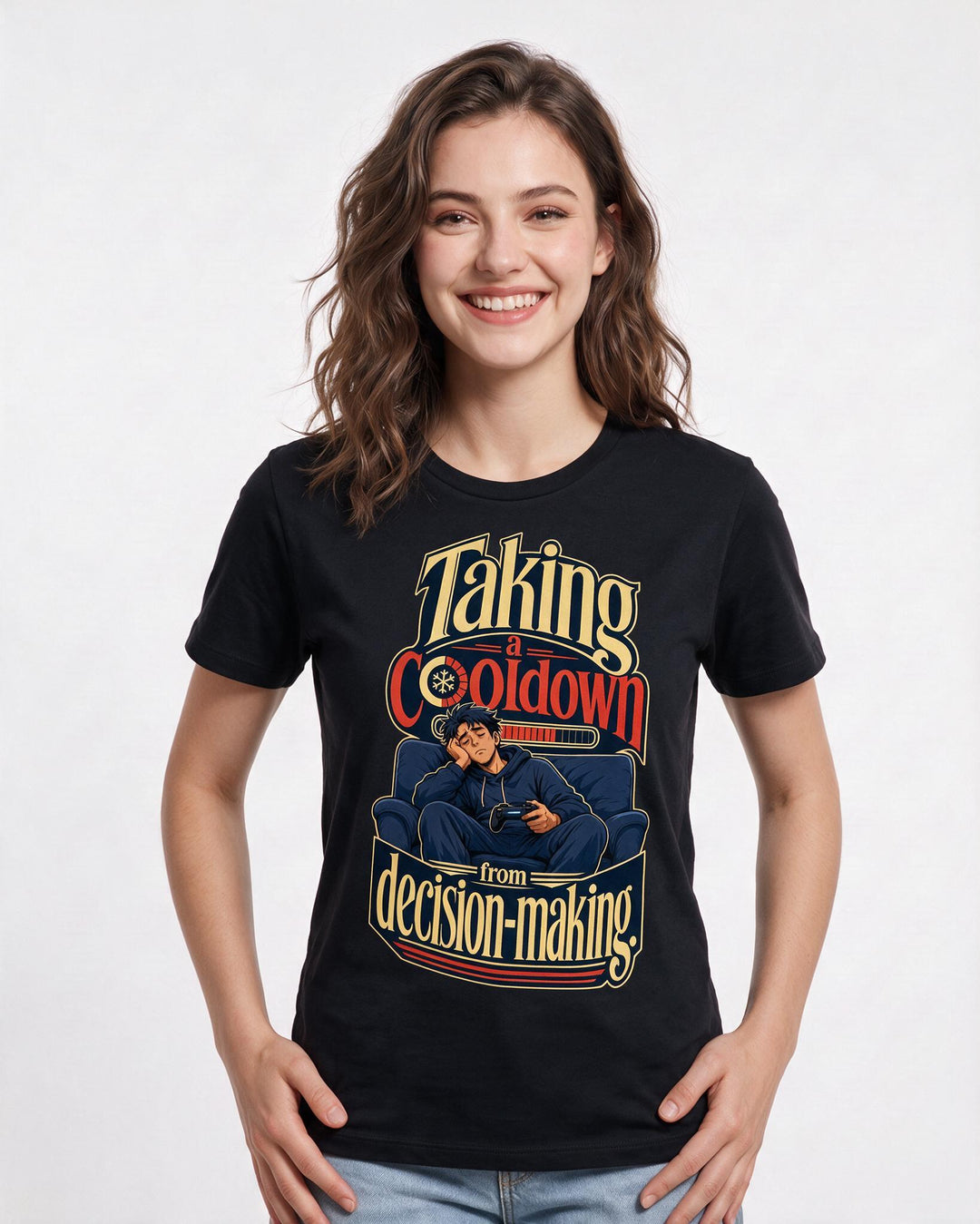 Gaming Black T-Shirt for Women – Game Night Graphic Tee product image 1